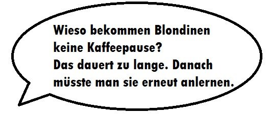 Blondinenwitz