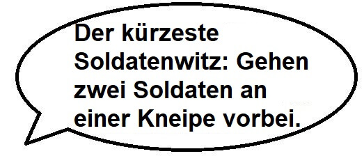 Soldaten Witze